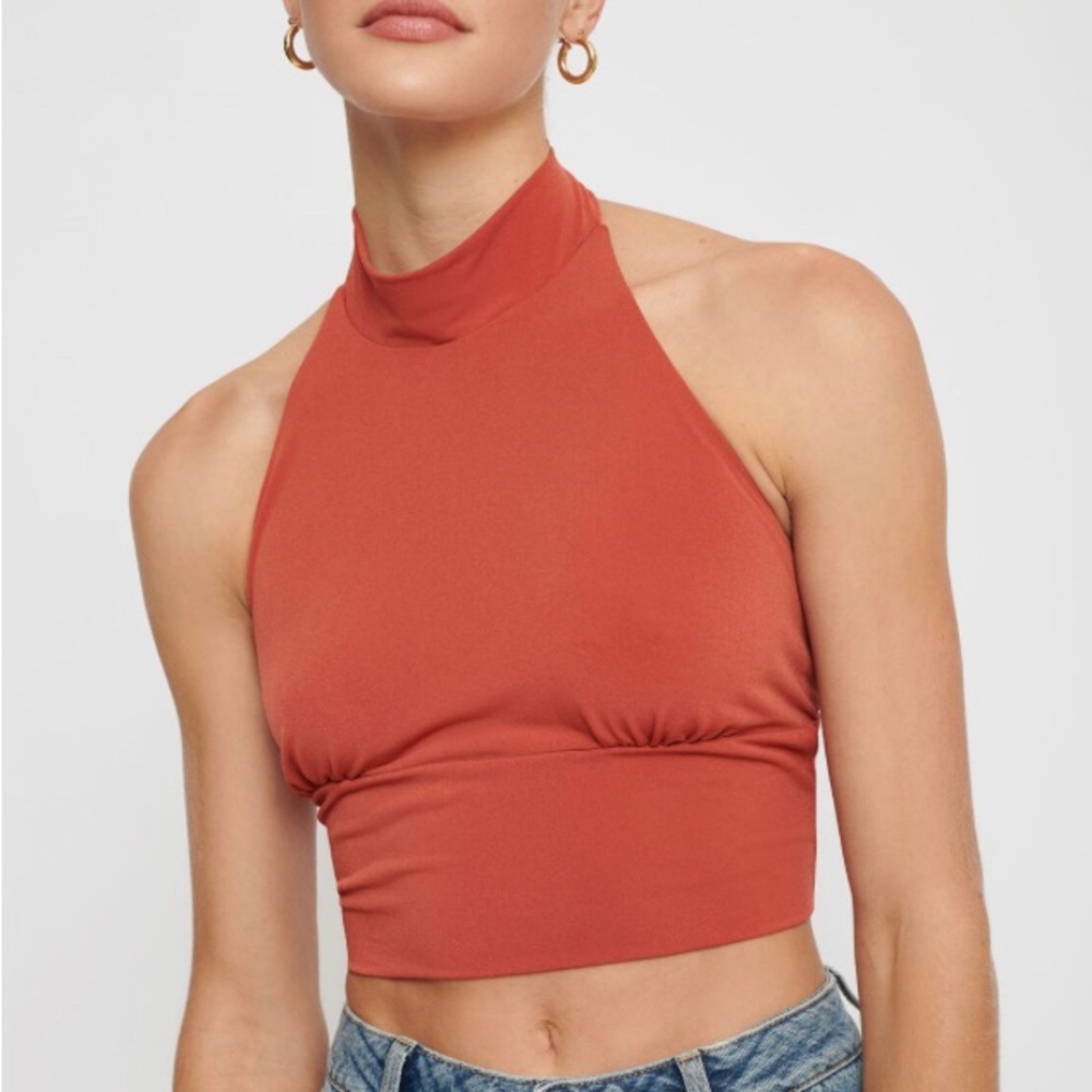 Dynamite backless halter top XL